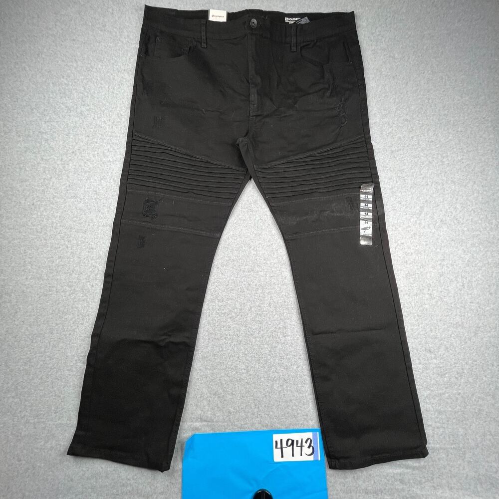 Southpole Jeans Size 44 Stretch Black Straight Leg Casual New NWT